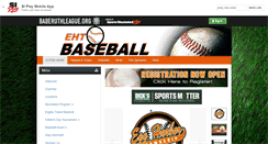 Desktop Screenshot of ehtbaseball.org