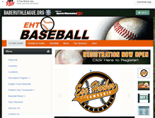 Tablet Screenshot of ehtbaseball.org
